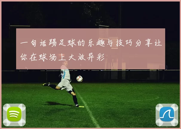 一句话踢足球的乐趣与技巧分享让你在球场上大放异彩